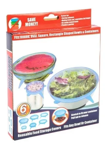 TAPAS DE SILICONA X 6 UNIDADES