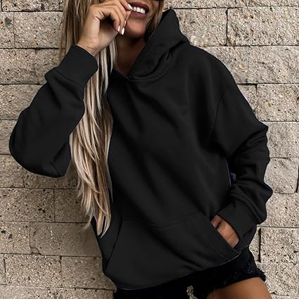 BUZO LARGO DAMA NEGRO XL